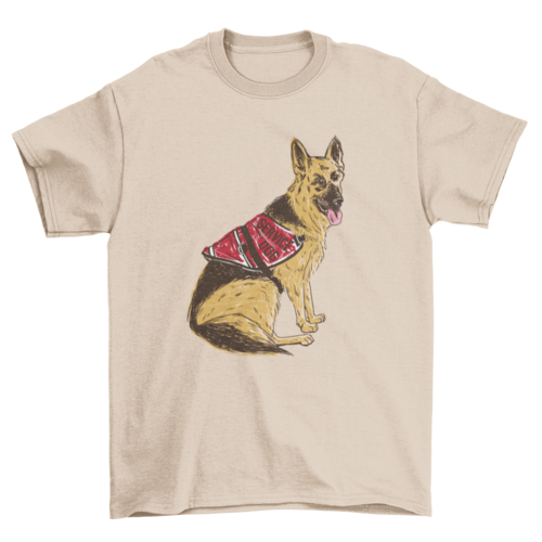 German Shepherd Service Dog T-Shirt