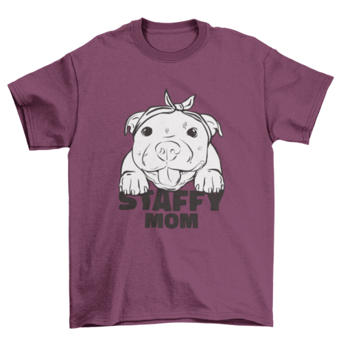 Staffordshire Bull Terrier Cute Dog T-Shirt