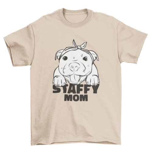 Staffordshire Bull Terrier Cute Dog T-Shirt