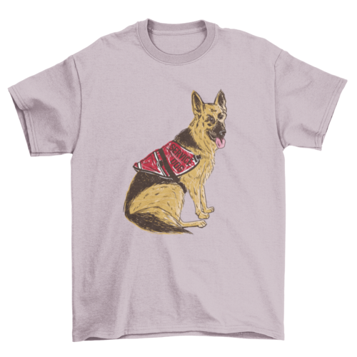 German Shepherd Service Dog T-Shirt