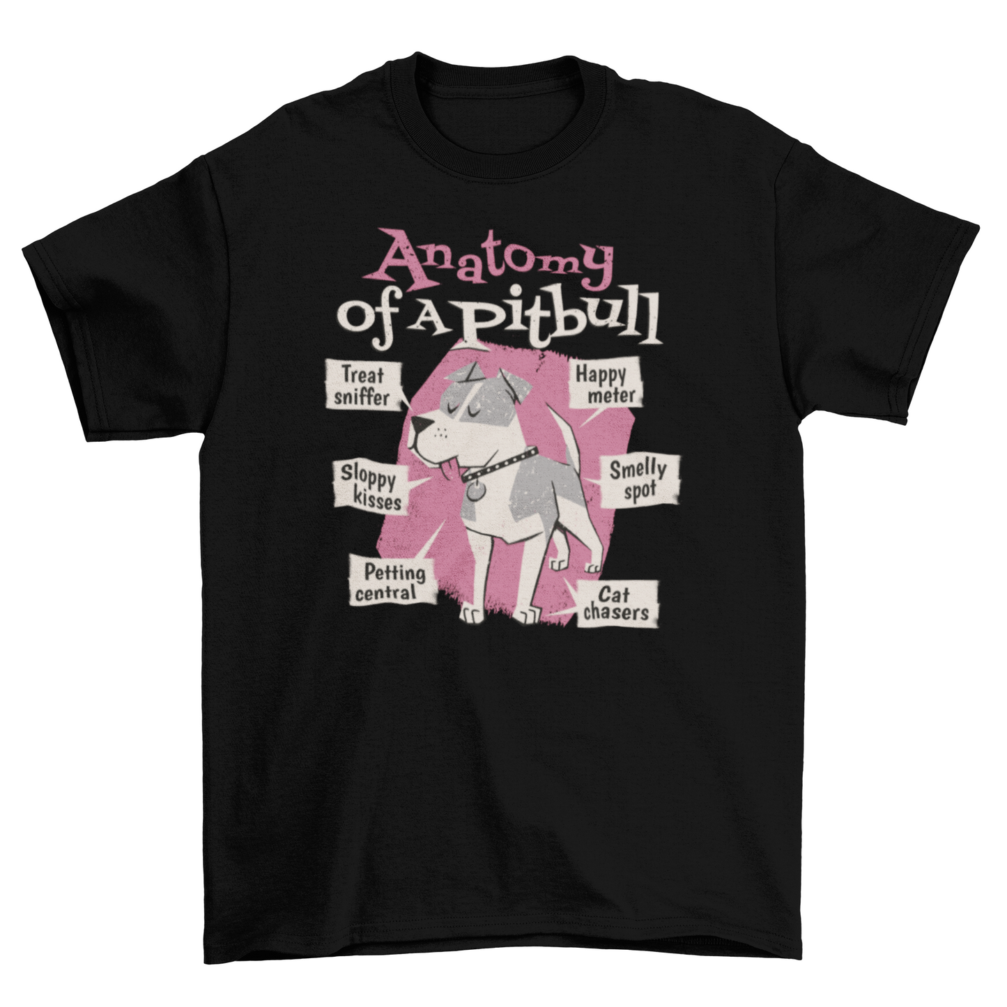 Pitbull Dog Animal Cute T-Shirt Design