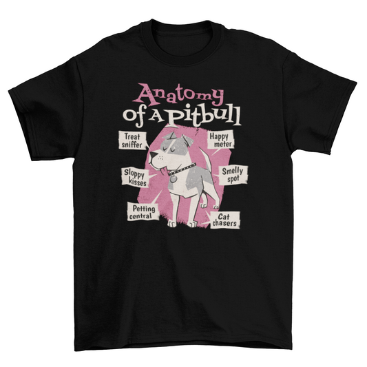 Pitbull Dog Animal Cute T-Shirt Design