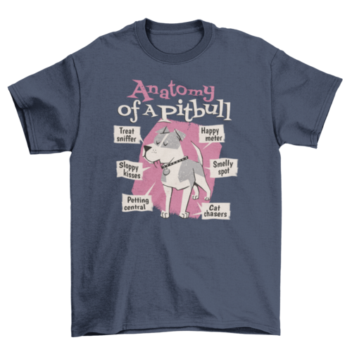 Pitbull Dog Animal Cute T-Shirt Design