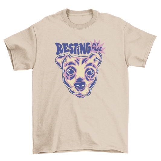 Pitbull Dog Animal Cartoon T-Shirt