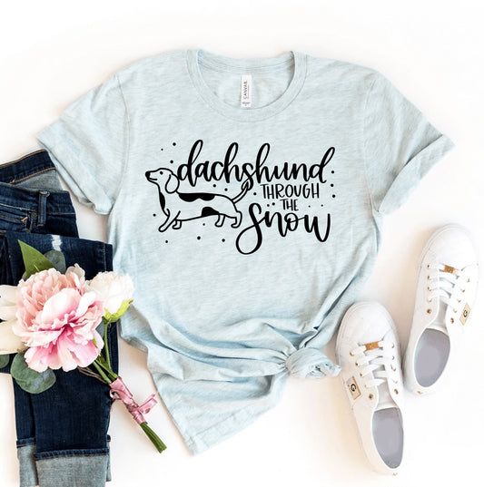 Dachshund Through The Snow T-Shirt